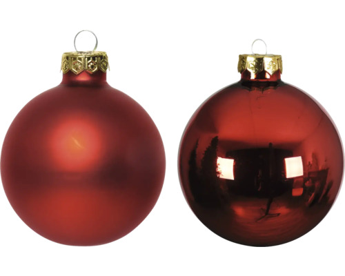 Deux boules de Noël avec suspension
