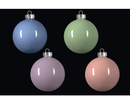 Boules de Noël de quatre couleurs