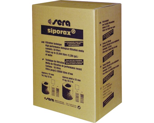 Matériau filtrant sera siporax pond Professional 25 mm (50 l) 11 kg