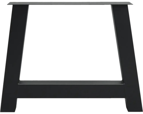 Piètement de table en métal en forme de A