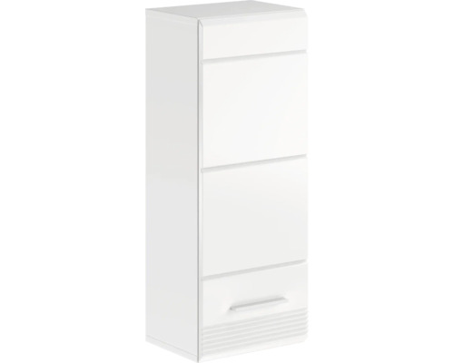 Hängeschrank Linus BxHxT 30 x 77 cm x 23 cm Frontfarbe weiß X18A9721 Weißer Badezimmerschrank mit mehreren Schubladen