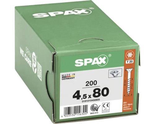 Verpackung Spax Schrauben 4,5x80