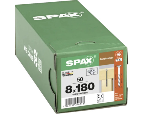 Vis universelles Spax 8x180 mm en boîte