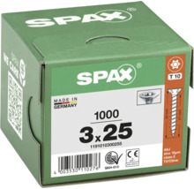 Vis Spax 3x25 mm, 1000 pièces dans un emballage vert