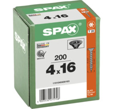 Paquet de 200 vis Spax, 4 x 16 millimètres