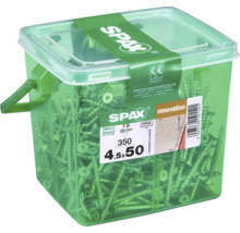 Vis Spax dans un seau, 4,5x50 millimètres, 350 pièces