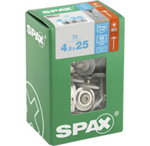 Vis Spax 4,5x25 millimètres dans un emballage vert