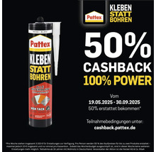 Pattex Kleben statt Bohren, action cashback de 50 pour cent