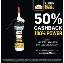 Pattex Kleben statt Bohren Colle de montage avec action cashback de 50 pourcent