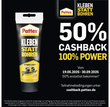 Pattex Kleben statt Bohren Tube mit 50 Prozent Cashback Aktion