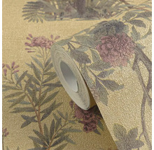 Tapetenrolle mit floralem Muster