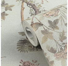 Tapetenrolle mit floralem Muster
