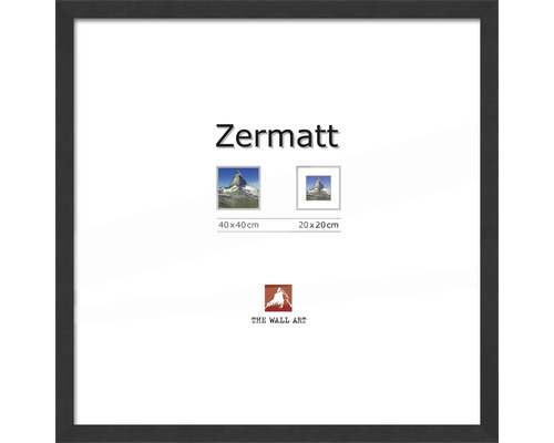 Bilderrahmen Holz Zermatt schwarz 40x40 cm Bilderrahmen Zermatt mit Größenangaben