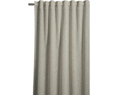 Vorhang aus Stoff mit Faltenaufhängung an einer Gardinenstange