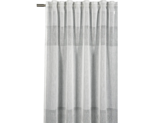 Rideau avec des bandes tissées décoratives