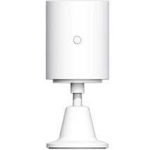 Lampe de table blanche avec abat-jour et socle ronds