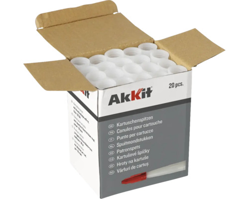 Offene Verpackung Kartuschenspitzen, 20 Stück