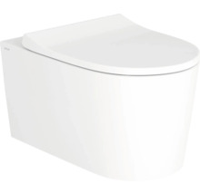 WC à cuvette profonde suspendu avec bride de rinçage fermée