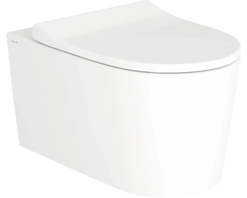 WC à cuvette profonde suspendu avec bride de rinçage fermée