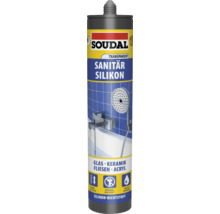 Soudal Silicone sanitaire, transparent, pour l'étanchéité dans les sanitaires