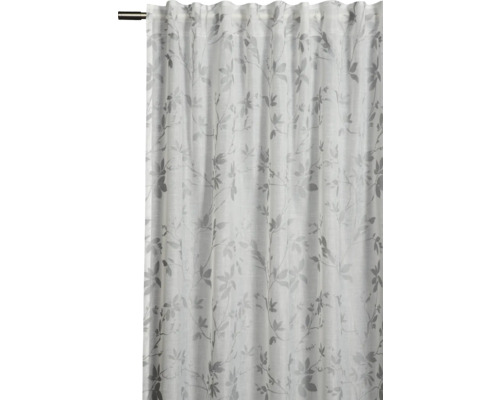 Rideau avec motif de feuilles