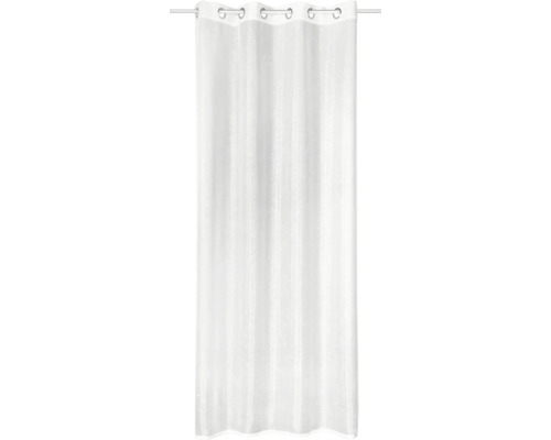 Rideau blanc avec suspension à œillets