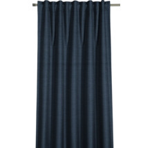 Blaues, blickdichtes Vorhangpaneel mit Faltenbandaufhängung
