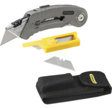 Cutter avec lames, support et étui Stanley Logo