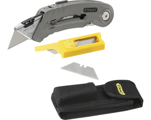 Cutter avec lames, support et étui Stanley Logo