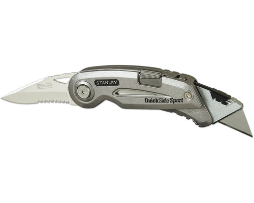 Couteau pliant Stanley Quickslide Sport avec deux lames