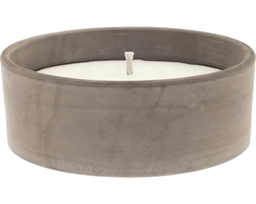 Dekorative Kerze in Betonoptik für stimmungsvolle Beleuchtung