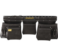 Ceinture porte-outils Stanley en cuir avec plusieurs poches et supports