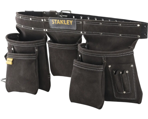 Sacoche de ceinture à outils Stanley en cuir avec plusieurs poches