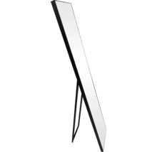 Stehspiegel mit schwarzem Rahmen