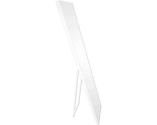 Standspiegel Ganzkörperspiegel Kunststoff weiß 30x150 cm Freistehender Spiegel mit Rahmen