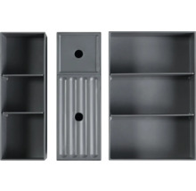 Badezimmermöbel-Set mit Regalen und Schubladen