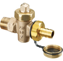 Robinet de puisage en laiton avec bouchon