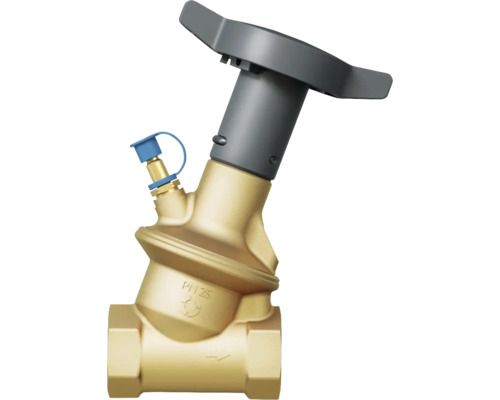 Robinet d'arrêt à siège incliné en laiton avec volant