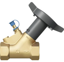 Schrägsitzventil aus Messing mit Handrad