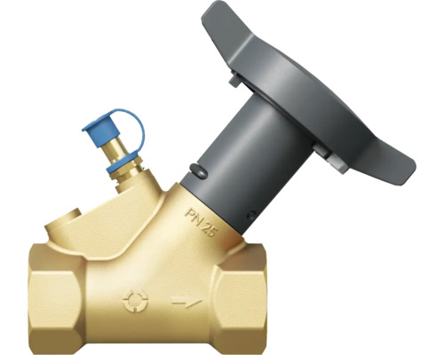 Schrägsitzventil aus Messing mit Handrad