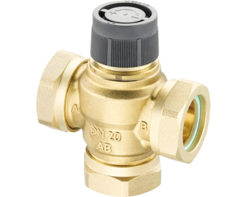 Oventrop Dreiwegeventil Tri CTB PN16 DN 20 1 Zoll messing 1131306 Thermisches Mischventil aus Messing mit Regler