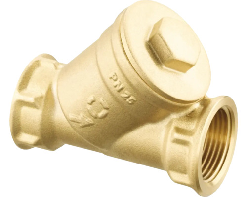 Filtre à tamis Oventrop PN 25 1 1/2 pouce 600 µm laiton 1120212 Filtre à impuretés en laiton pour applications sanitaires