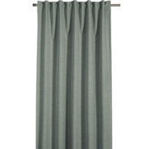 Grauer Gardinenschal mit Faltenbandaufhängung