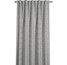 Rideau avec suspension à bande plissée et motif