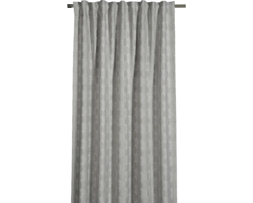 Rideau avec suspension à bande plissée et motif
