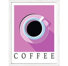 Illustration einer Tasse Kaffee im Rahmen