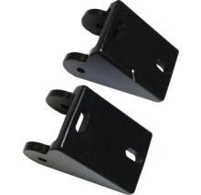 Deux supports métalliques avec trous de fixation