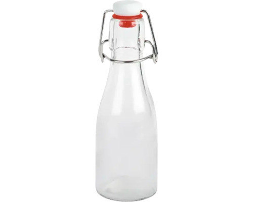 Leere Glasflasche mit Bügelverschluss Leere Glasflasche mit Bügelverschluss