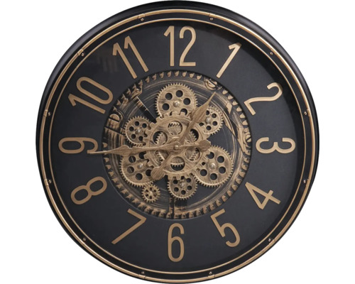 Dekorative Wanduhr mit Zahnrad-Design