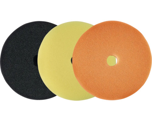 Kit de tampon de polissage Einhell 3 pièces, Ø 125 mm Trois éponges de polissage avec trou central